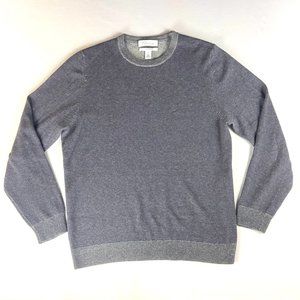 Nordstrom Signature 100% Cashmere Grey Crew Neck Sweatshirt Size Medium $279 MSR